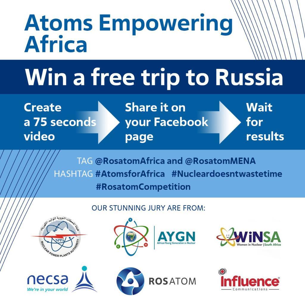 Nuclear Trip to Russia and Atoms Online Video Competition for African youths